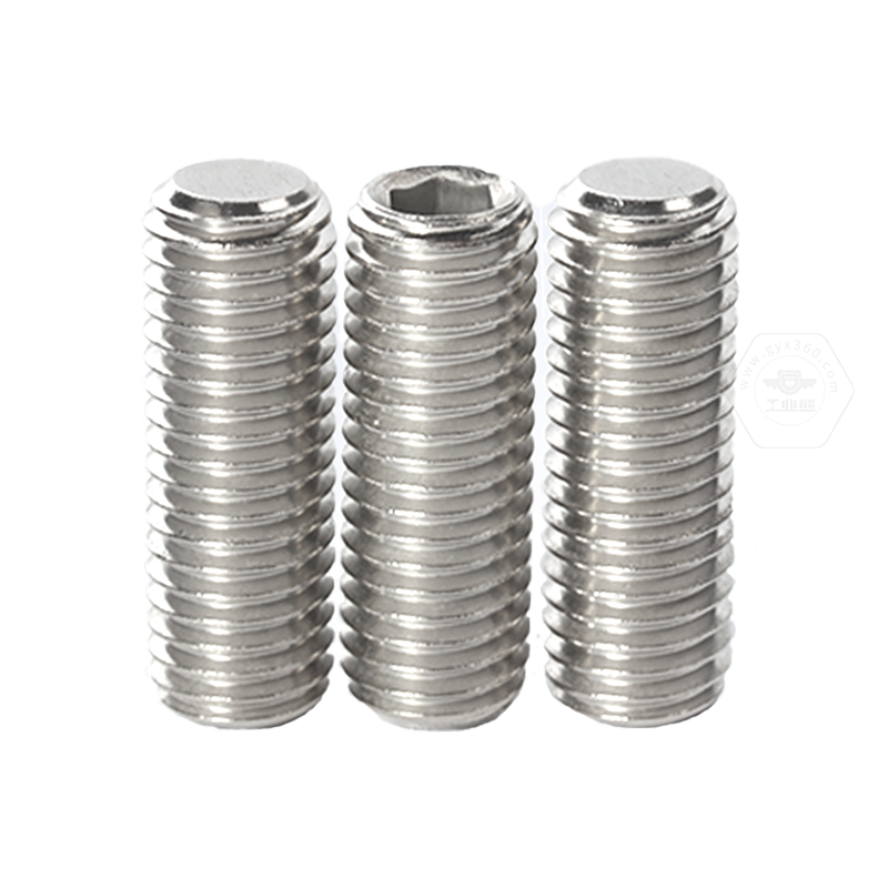 <a href=http://www.hsshengquan.com/ target='_blank'>工業(yè)熊</a> 304不銹鋼A2-12H內六角平端緊定螺釘DIN913
